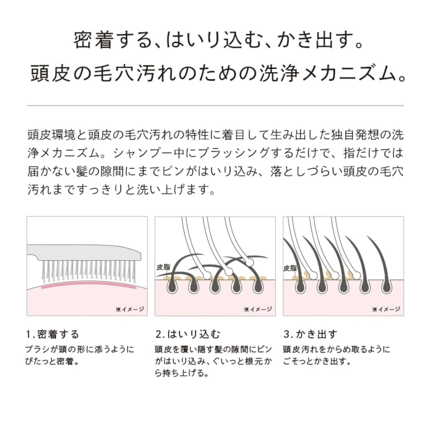 リファイオンケアブラシは、頭皮の悩みにお応えする革新的な製品